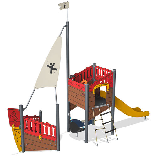 Playground structure - PCM102500 - KOMPAN - HPL / modular
