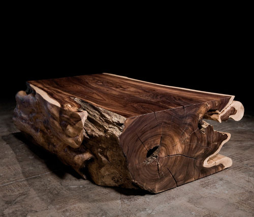 Contemporary coffee table - TRUNK - Hudson Furniture - rosewood / rectangular / in reclaimed material