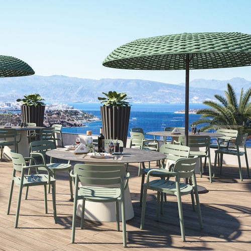 Contemporary chair - CROISETTE  - SERRALUNGA - outdoor / polypropylene / technopolymer