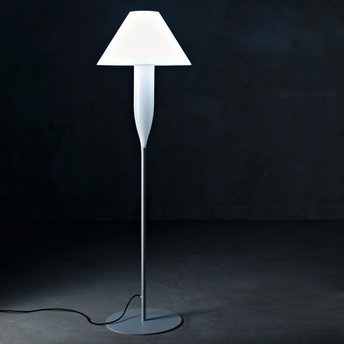 Floor-standing lamp - BONHEUR  - SERRALUNGA - pendant / painted metal / low-density polyethylene (LDPE)