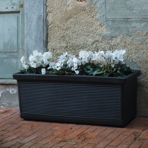 Low-density polyethylene (LDPE) planter - MILLERIGHE - SERRALUNGA - rectangular / 100% recyclable / UV-resistant