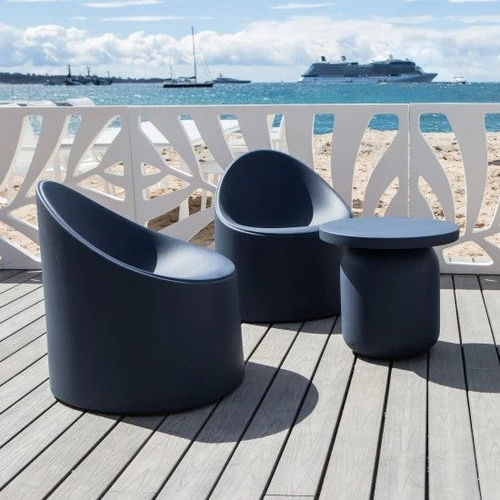 Contemporary armchair - BAY - SERRALUNGA - low-density polyethylene (LDPE) / low-density polyethylene (LDPE) / 100% recyclable