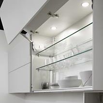 Wall-mounted shelf - SERIE 45 - Dica - contemporary / glass / for kitchens