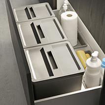 Kitchen trash can - SERIE 45 - Dica - built-in / metal / contemporary