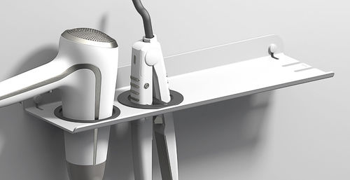 Wall-mounted shelf - HAIR STRAIGHTENER & HAIR DRYER - Sonia Bath - contemporary / aluminium / bathroom