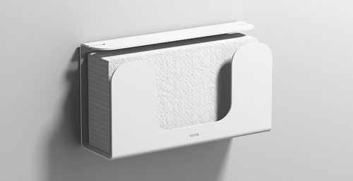 Wall-mounted paper towel dispenser - KLEENEX/WIPES  - Sonia Bath - aluminum / commercial / home