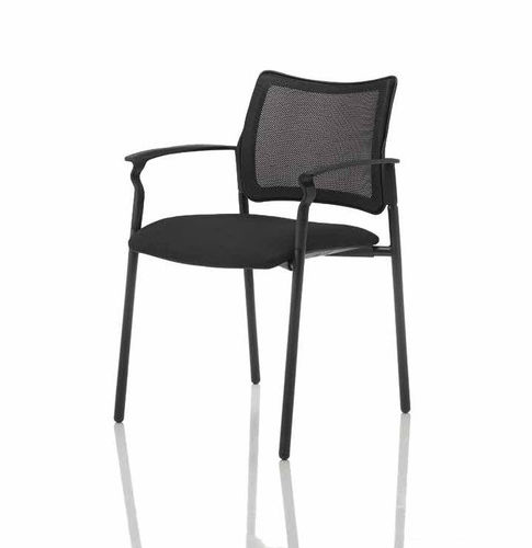 Contemporary visitor chair - RUMBA - Della Rovere - indoor / fabric / upholstered