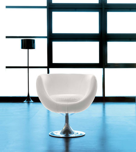 Contemporary visitor chair - 081 - Della Rovere - indoor / fabric / leather
