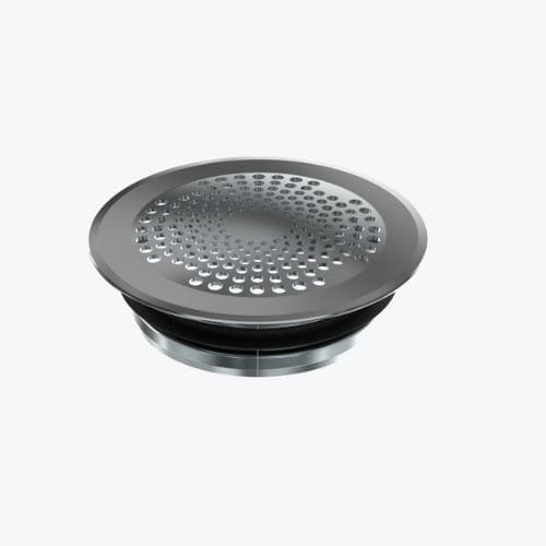 Floor air diffuser - PLUTO - Systemair - circular / metal / commercial