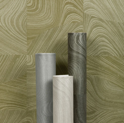 Interior wall-covering - BLOCKBUSTER - Donghia - polyester / cellulose / with synthetic binder