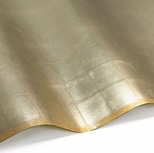 Contemporary wallpaper - SILVERN  - Donghia - geometric pattern / metal look / brown