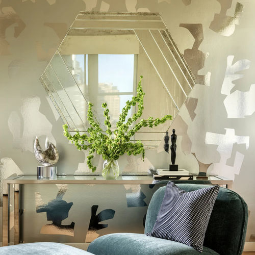 Interior wall-covering - FORMS  - Donghia - synthetic leather / vinyl / printed