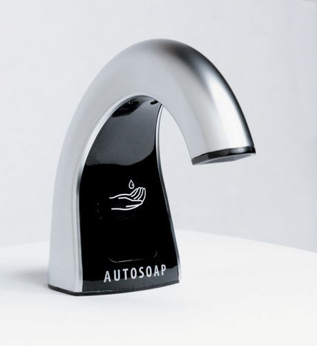Commercial soap dispenser - B-826 AUTOMATIC CARTRIDGE - Bobrick Washroom Equipment - countertop / chrome / electronic