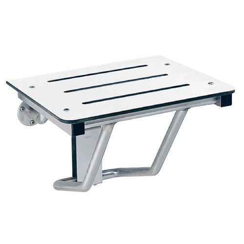 Folding shower seat - B-5191 - Bobrick Washroom Equipment - wall-mounted / stainless steel / commercial