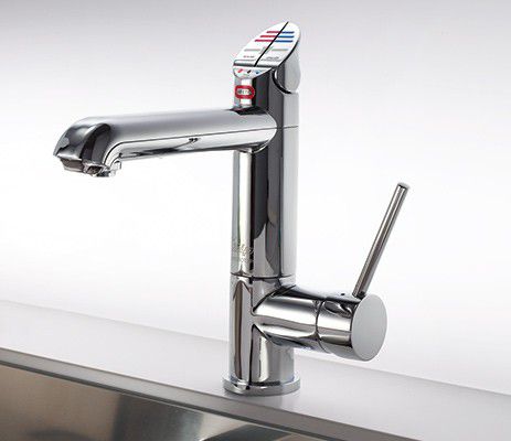 Countertop mixer tap - ALL-IN-ONE - Zip - chromed metal / kitchen / 1-hole