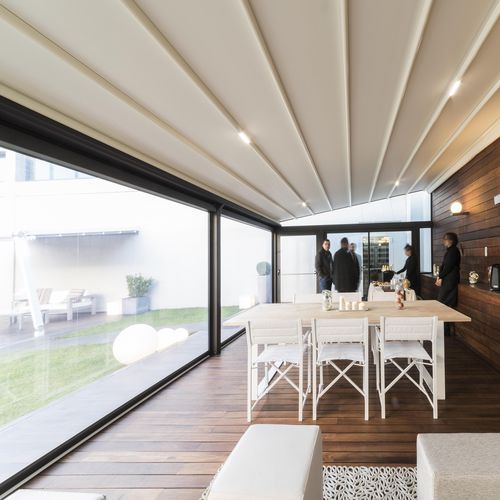 Solar protection fabric - ERMETIKA®  XL - Corradi - plain / canvas / waterproof