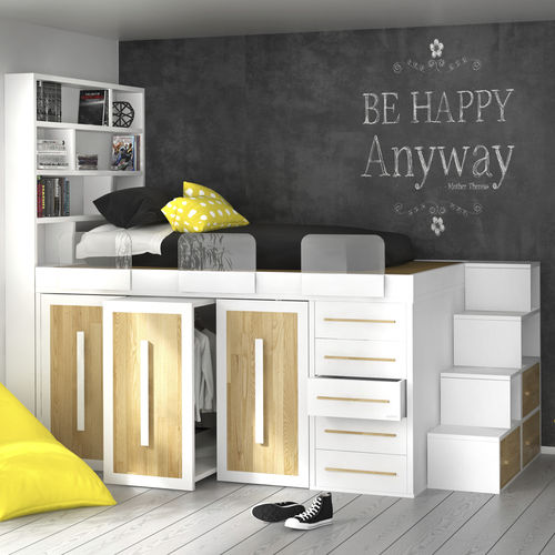Single bed - BEHAPPY - Cinius - contemporary / child's / custom