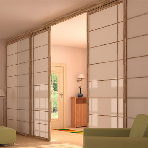 Interior door - Shoji  - Cinius - solid wood / beech / sliding