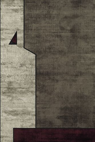Contemporary rug - FACE FOUR - Sirecom Tappeti - patterned / New Zealand wool / rectangular