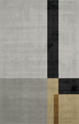 Contemporary rug - FIXTURE - Sirecom Tappeti - geometric / bamboo fiber / rectangular