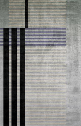 Contemporary rug - SWORDFISH - Sirecom Tappeti - geometric / bamboo fiber / rectangular