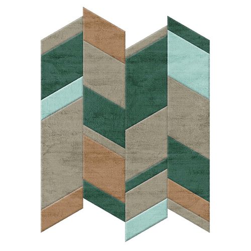 Contemporary rug - AUTUMN - Sirecom Tappeti - geometric / bamboo fiber / hand-tufted