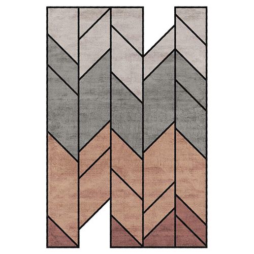 Contemporary rug - TALPA - Sirecom Tappeti - geometric / bamboo fiber / hand-tufted