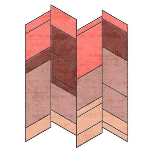 Contemporary rug - WINE - Sirecom Tappeti - geometric / bamboo fiber / hand-tufted