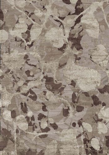 Contemporary rug - DESERT ROSE - Sirecom Tappeti - floral pattern / bamboo fiber / New Zealand wool