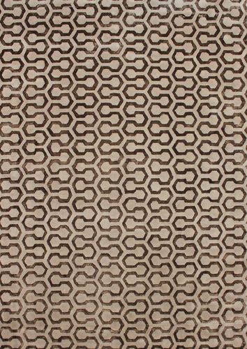 Contemporary rug - HONEY - Sirecom Tappeti - patterned / bamboo fiber / New Zealand wool