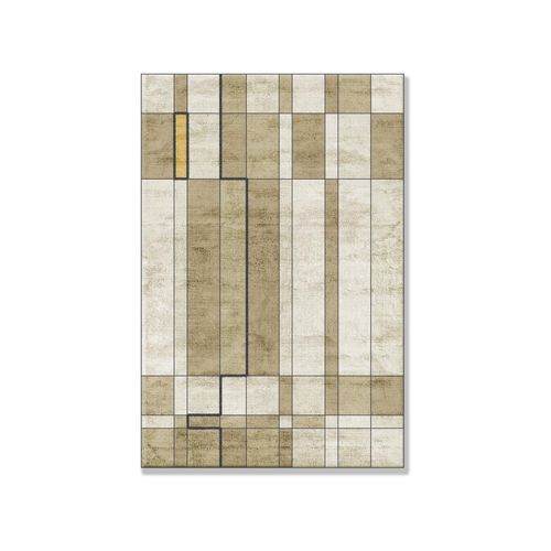 Contemporary rug - MARKED TABACCO - Sirecom Tappeti - geometric / bamboo fiber / rectangular