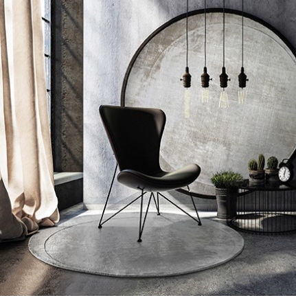 Contemporary rug - MOON  - SITAP Società Italiana Tappeti - patterned / plain / viscose