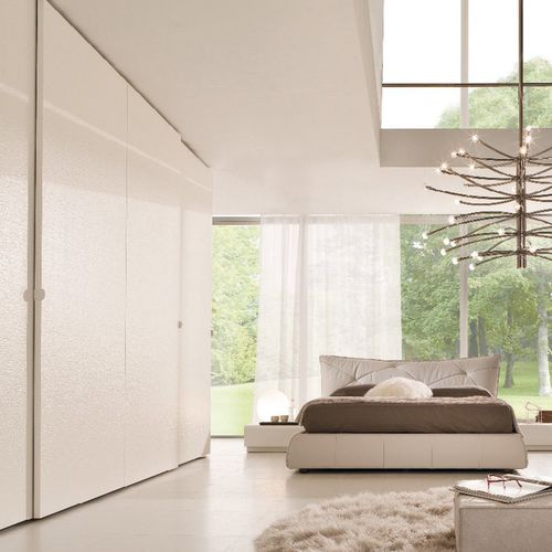 Double bed - DUFFY  - Falegnami - contemporary / upholstered / with headboard