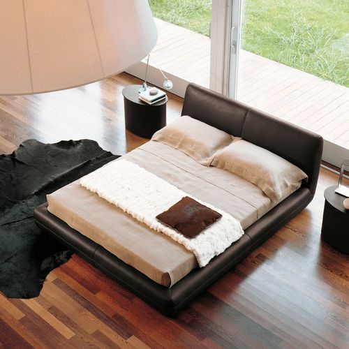 Double bed - ELISE - Falegnami - contemporary / upholstered / with headboard