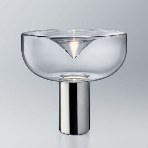 Table lamp - AELLA T  - Leucos srl - chrome / lacquered metal / blown glass