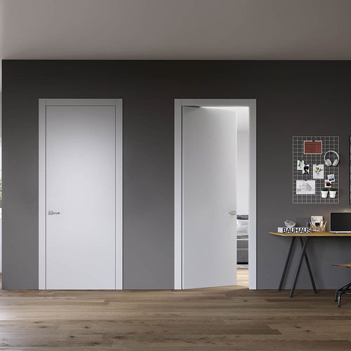 Interior door - COLOR BLANC ON - BARAUSSE - aluminum / swing / contemporary