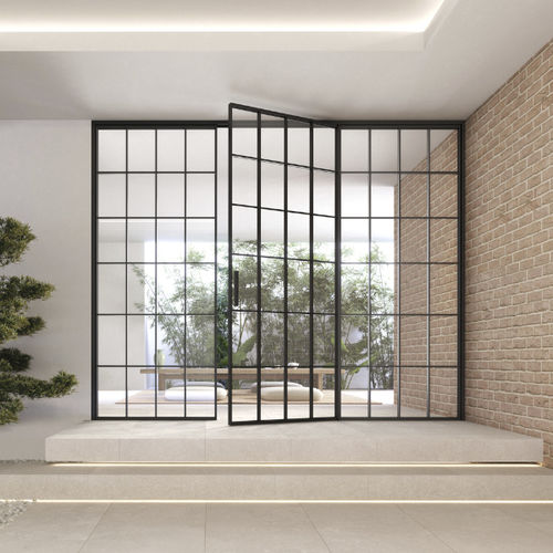 Black door - TIP G - BARAUSSE - interior / aluminum / swing