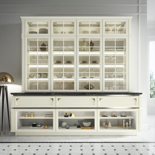 Traditional china cabinet - Kelly - SNAIDERO RINO SPA - wooden