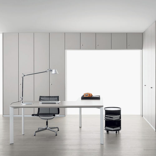 Tall filing cabinet - PROGRAMMA 3 - Citterio - laminate / with hinged door / modular