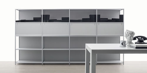 Free-standing bookcase - FRAME - Citterio - contemporary / commercial / lacquered wood