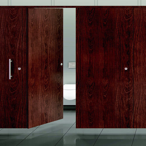 HPL washroom cubicle - RIBBON - Thrislington Cubicles - wooden / aluminum / toilet
