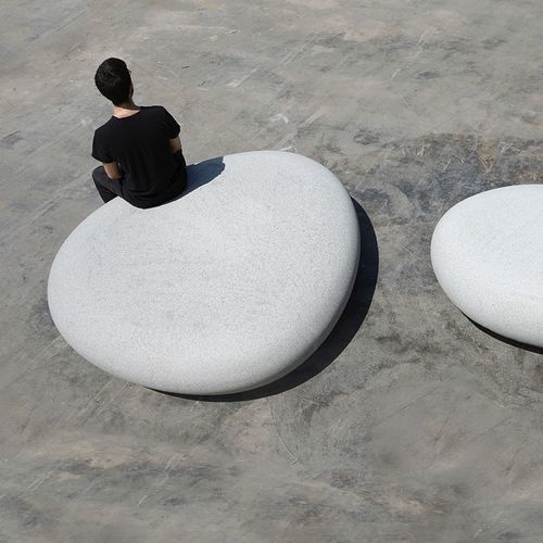 Contemporary public bench - PETRA - Escofet - concrete / without backrest / without armrests