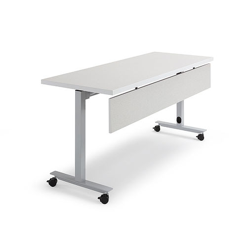 Contemporary classroom table - SKWARE - Versteel - wooden / rectangular / on casters