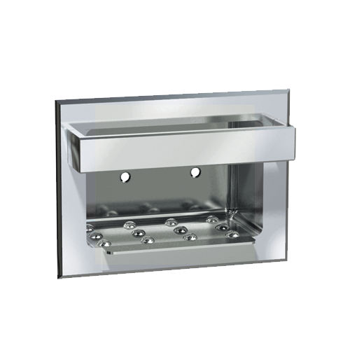 Recessed soap dish - 0398 - American Specialties, Inc. - stainless steel / polished