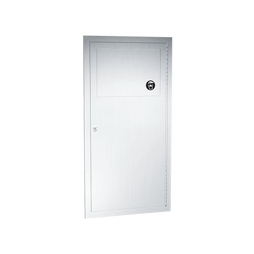 Hygienic trash can - TRADITIONAL™ - American Specialties, Inc. - wall-mounted / stainless steel / indoor