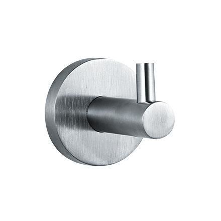 Minimalist design coat hook - 7308 - American Specialties, Inc. - satin stainless steel / stainless steel / single