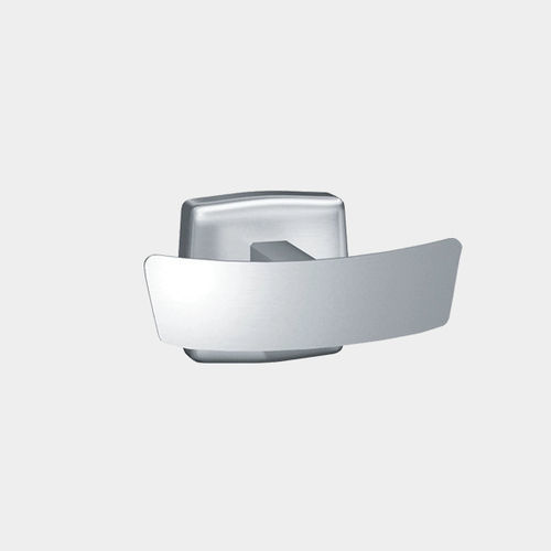 Contemporary coat hook - 7345-S - American Specialties, Inc. - satin stainless steel / double / satin