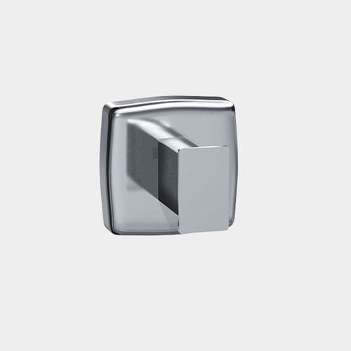 Contemporary coat hook - 7340-S - American Specialties, Inc. - satin stainless steel / individual / commercial