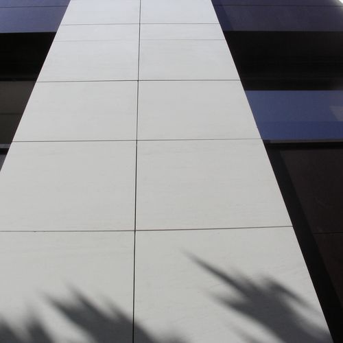 Natural stone ventilated facade - SEMI RIJO ROSAL - LUSOROCHAS NATURAL STONE - sheet / smooth / large-format