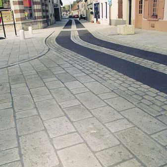 Engineered stone paver - G208 - Girpav - drive-over / for public spaces / made from recycled materials